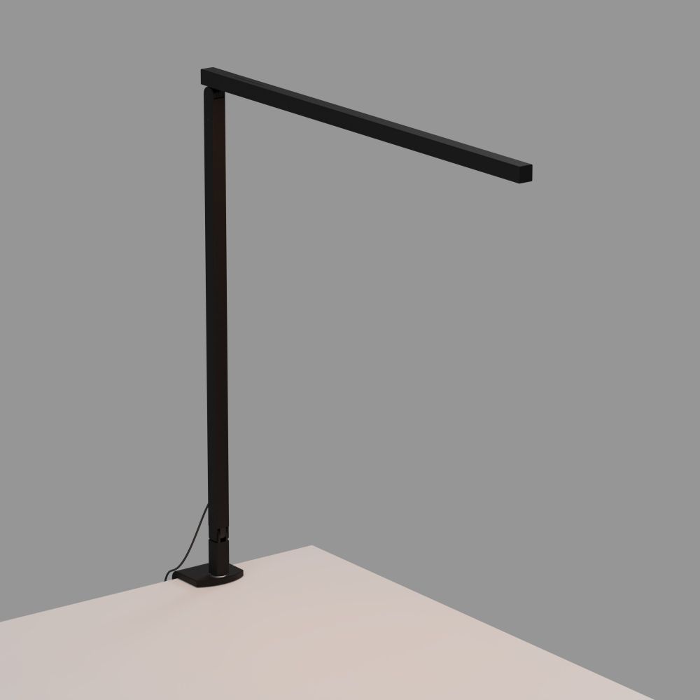 Koncept Lighting ZBD1000-W-MTB-2CL Z-Bar Solo LED Desk Lamp Gen 4 with desk clamp (Warm Light; Matte Black)
